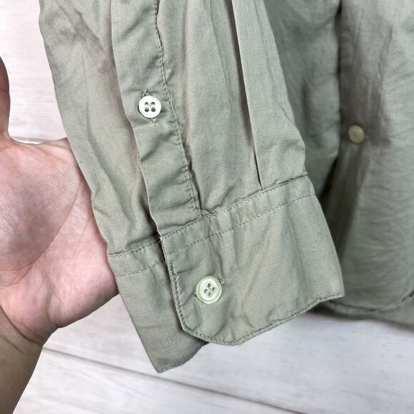 Lafaurie Button Down Shirt Mens Green Long Sleeve Preppy Size XS - Picture 7 of 9